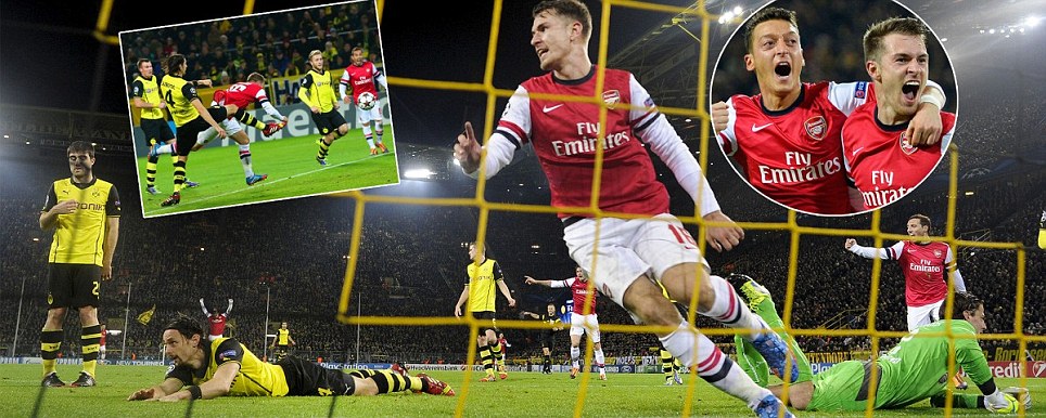 Arsenal Tundukkan Dortmund 1-0 untuk Pimpin Grup
